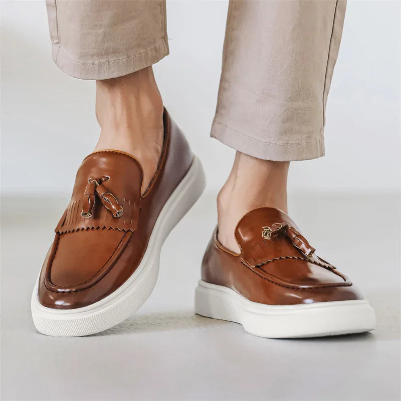 Leather Tassel - Loafers CAAYWORLD MEN