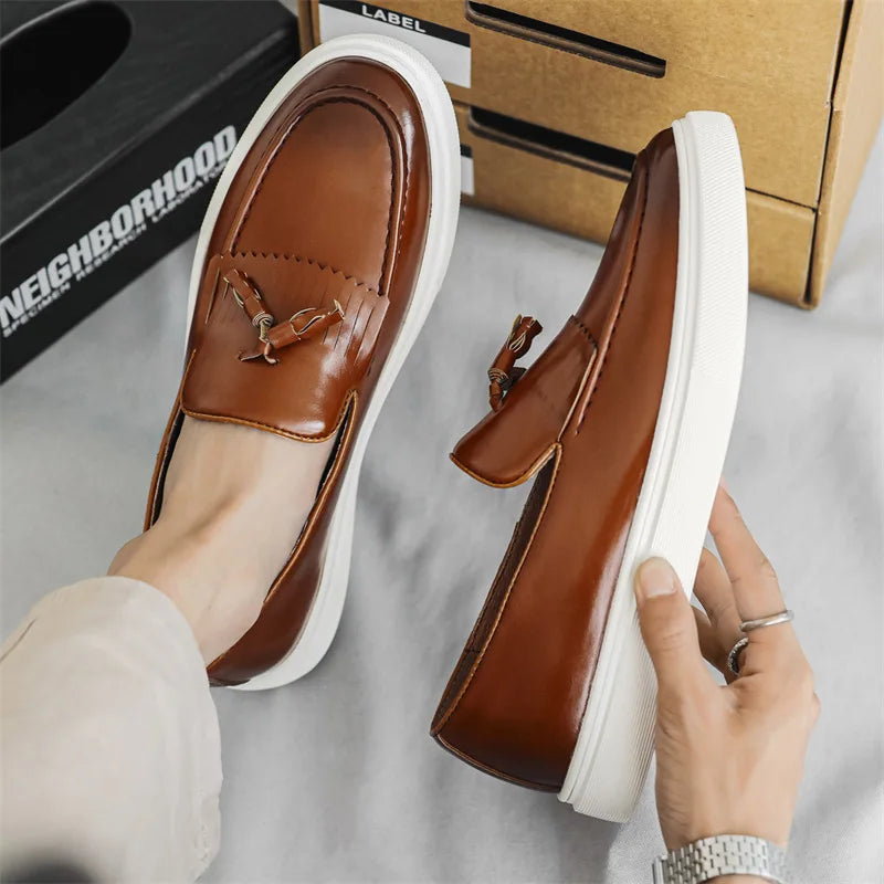 Leather Tassel - Loafers CAAYWORLD MEN