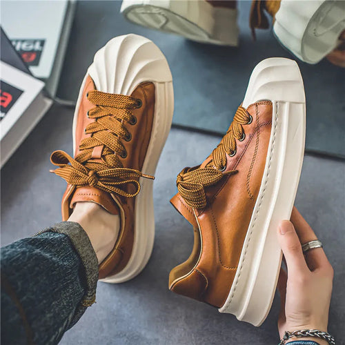 Leather Wave Sole - Sneakers CAAYWORLD MEN