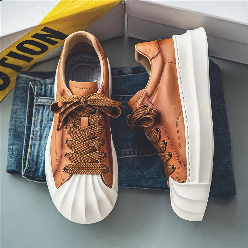 Leather Wave Sole - Sneakers CAAYWORLD MEN