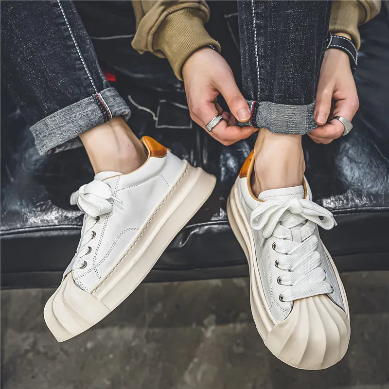 Leather Wave Sole - Sneakers CAAYWORLD MEN