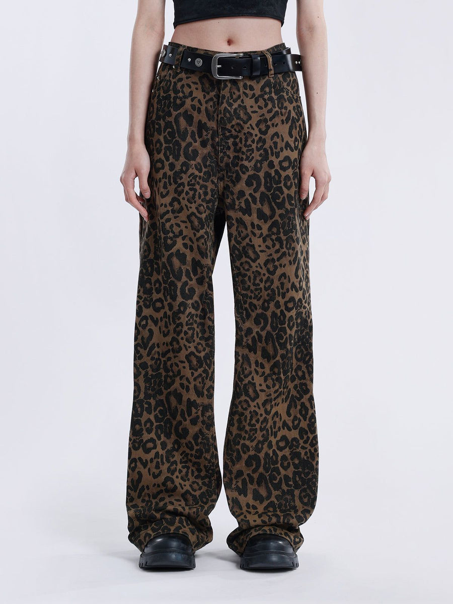 Leopard Print Baggy - Jeans CAAYWORLD