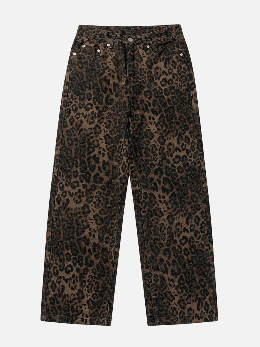 Leopard Print Baggy - Jeans CAAYWORLD