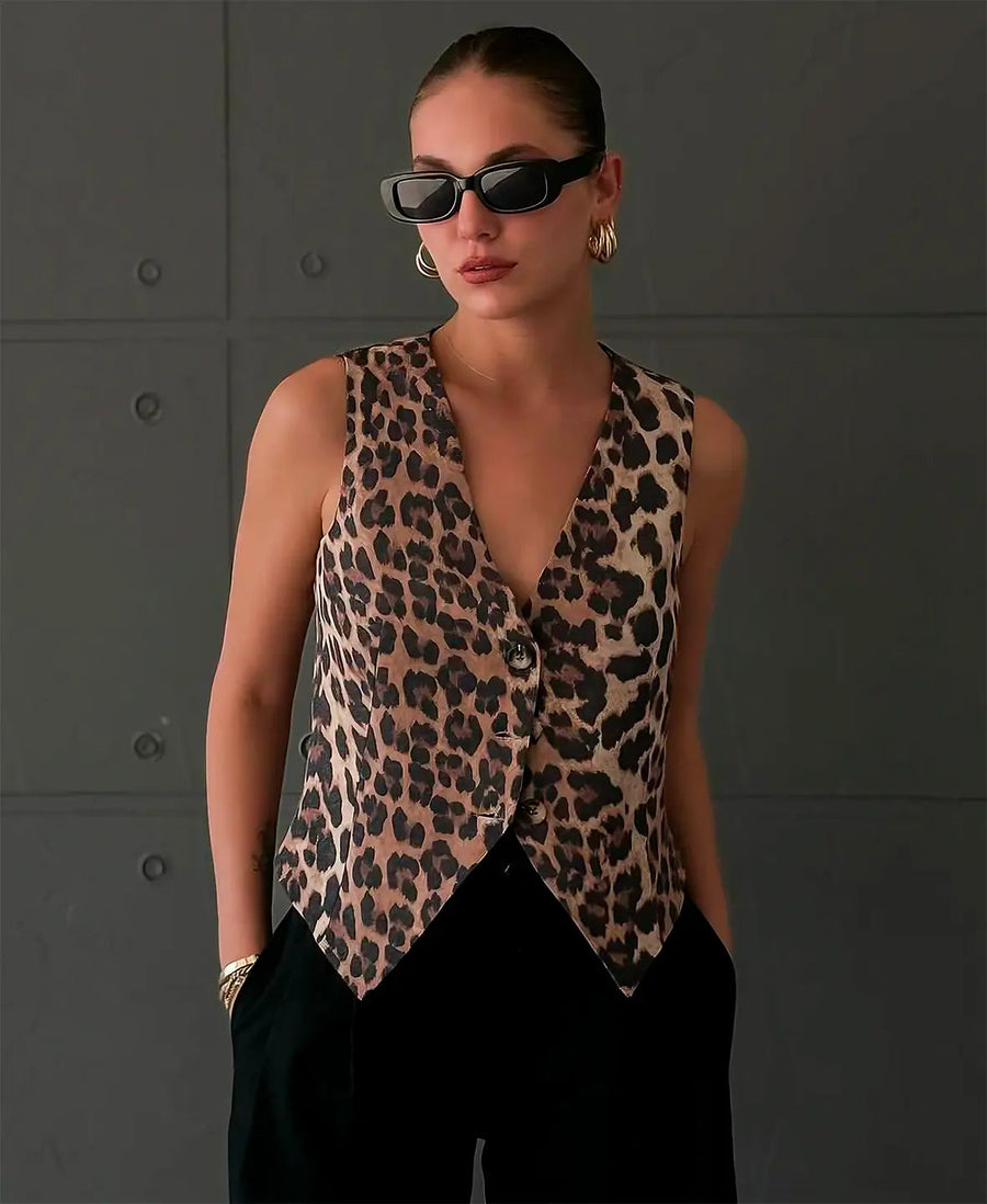 Leopard Print - Vest CAAYWORLD