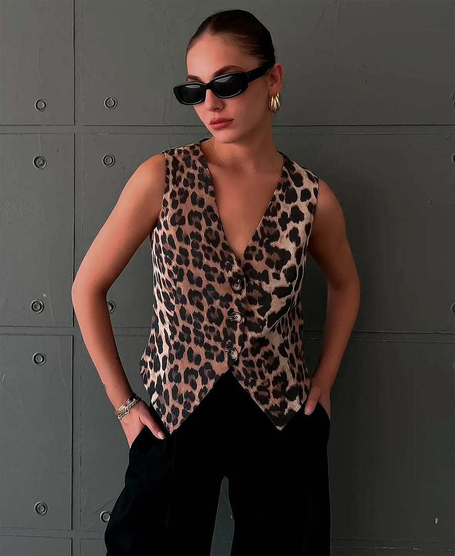 Leopard Print - Vest CAAYWORLD