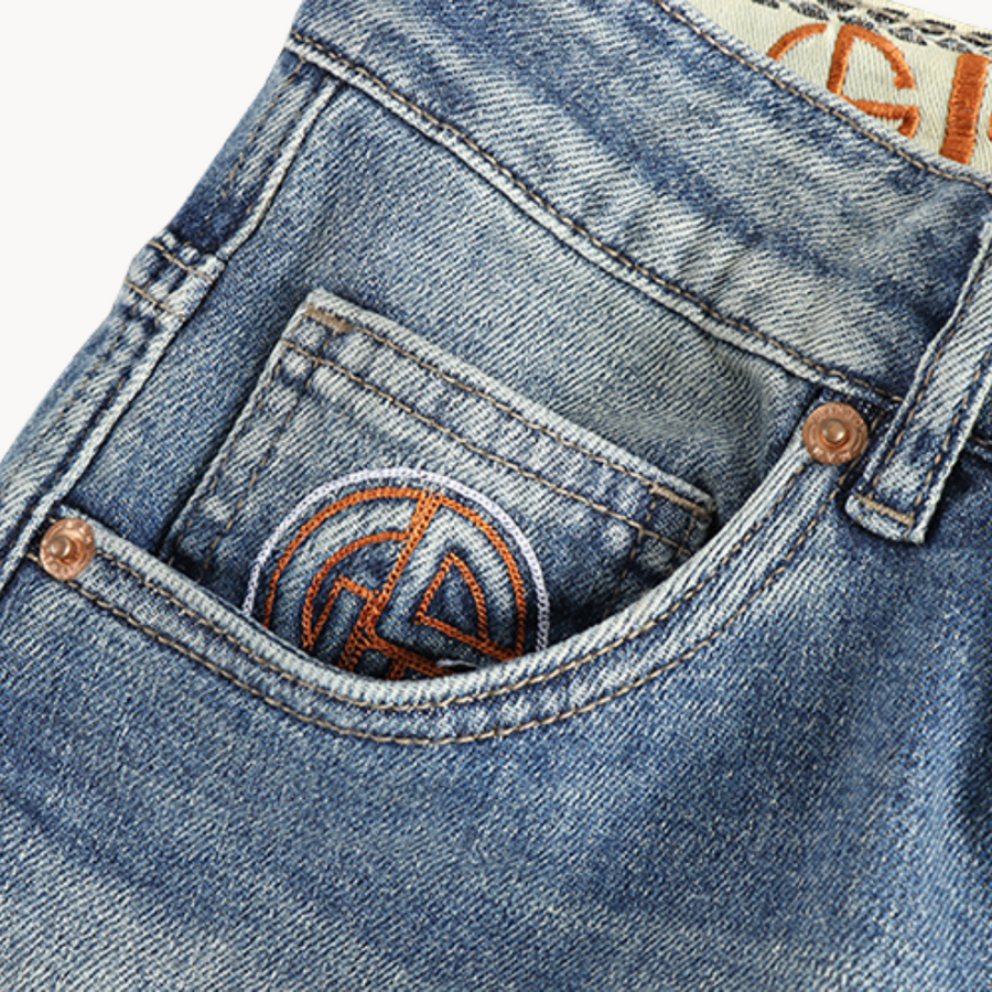 Light Blue Washed Denim - Jeans CAAYWORLD MEN