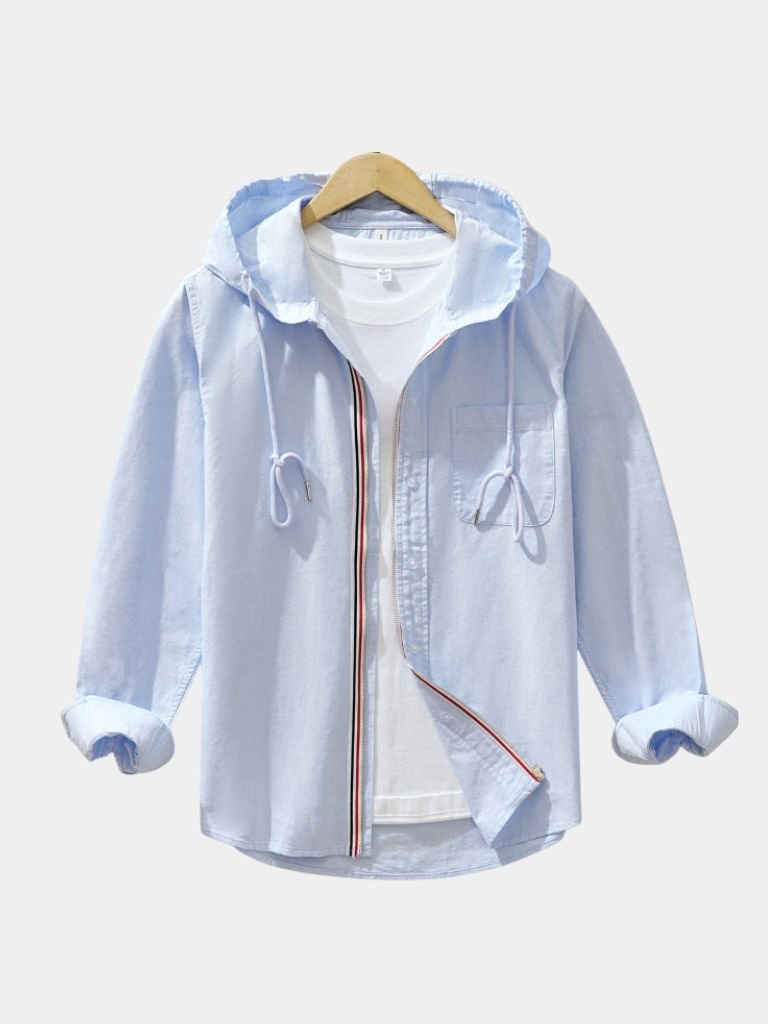 Light Covenant Linen Hooded Shirt  – CAAYWORLD CAAYWORLD