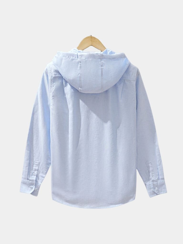 Light Covenant Linen Hooded Shirt  – CAAYWORLD CAAYWORLD