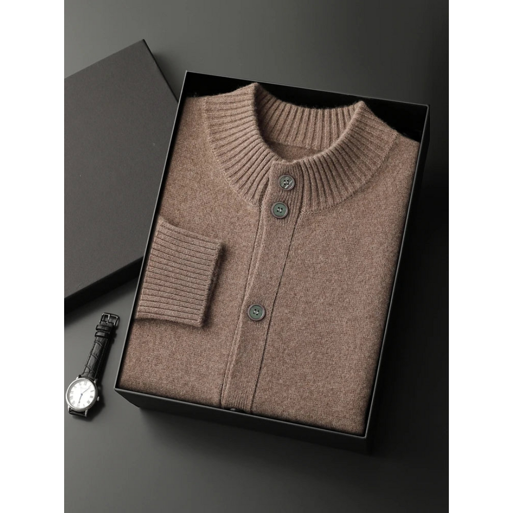 Lightweight Cashmere Knit - Cardigan CASA LARO MEN