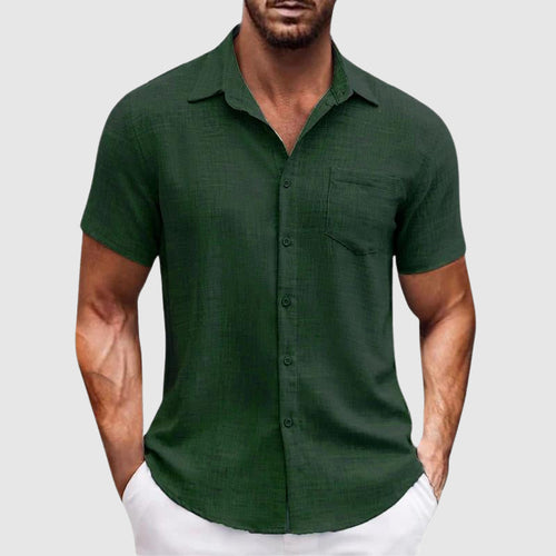 Lightweight Cotton Button-Down - Shirt CAAYWORLD MEN