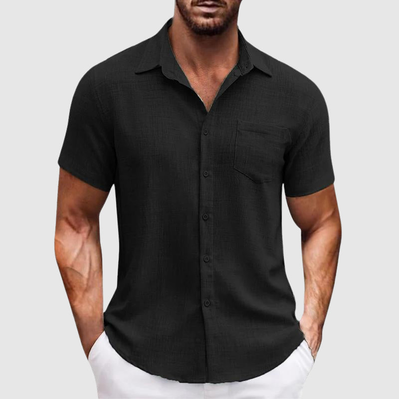 Lightweight Cotton Button-Down - Shirt CAAYWORLD MEN