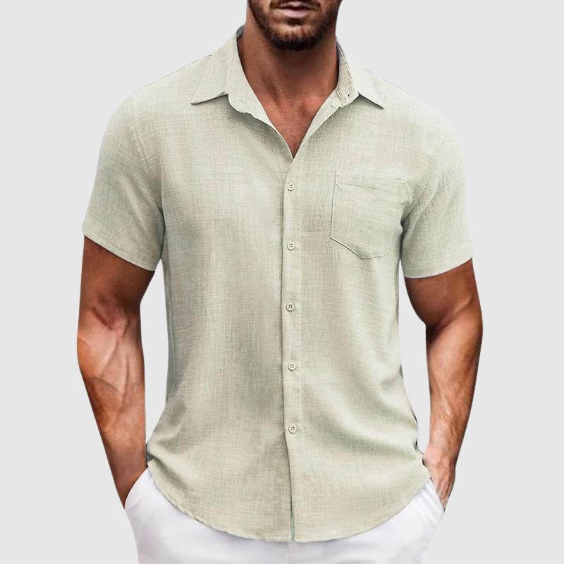 Lightweight Cotton Button-Down - Shirt CAAYWORLD MEN