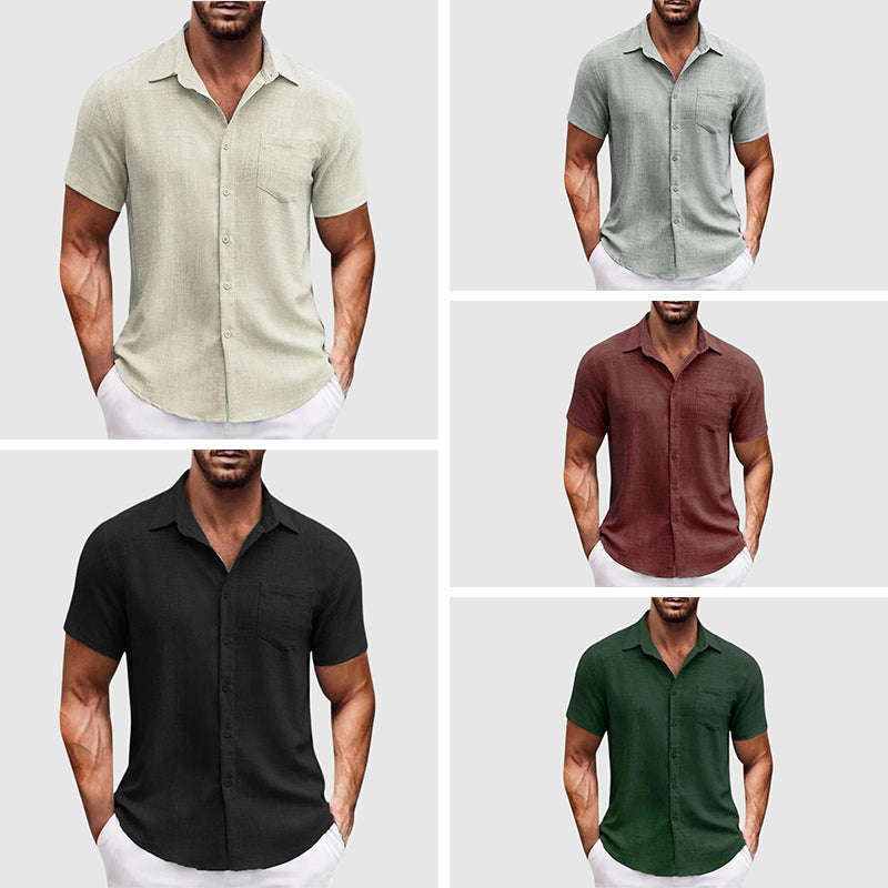 Lightweight Cotton Button-Down - Shirt CAAYWORLD MEN