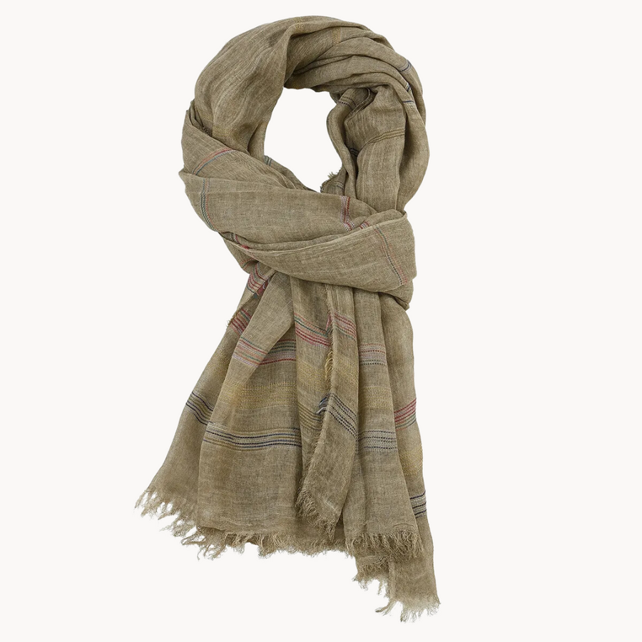 Lightweight Cotton Fringed - Scarf CAAYWORLD MEN