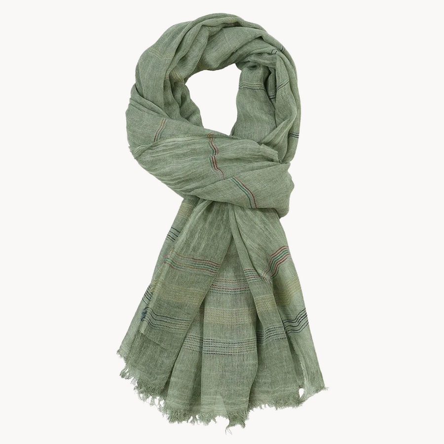 Lightweight Cotton Fringed - Scarf CAAYWORLD MEN