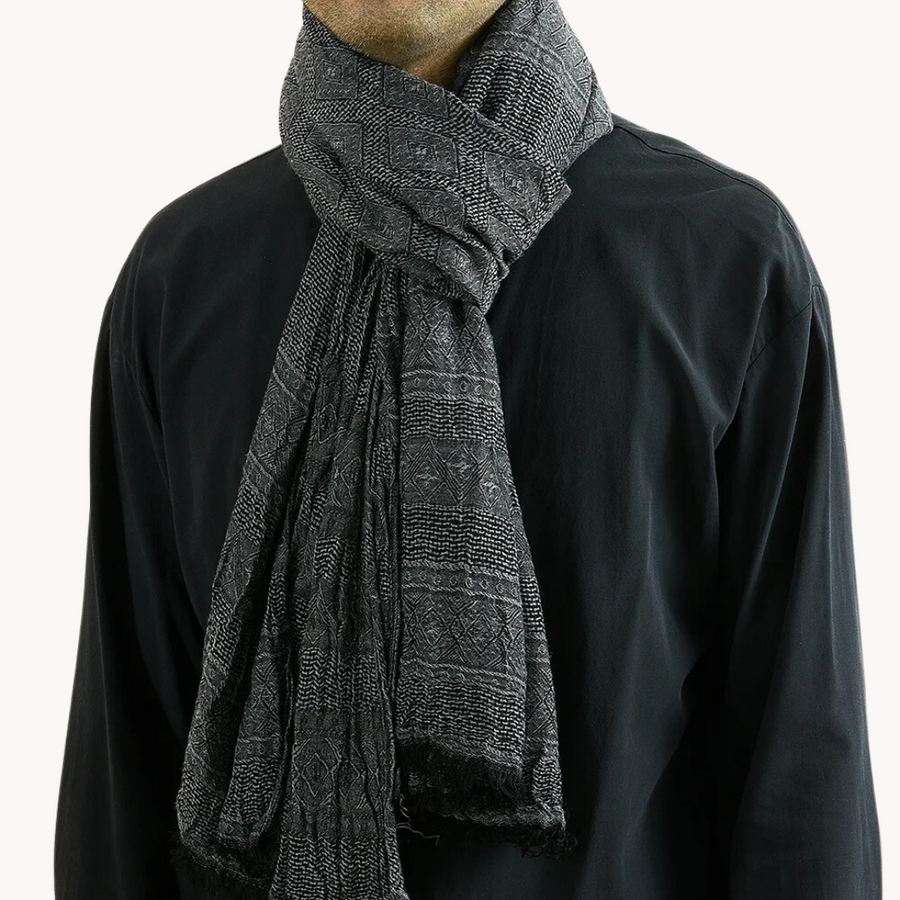Lightweight Cotton Linen Blend - Scarf CAAYWORLD MEN