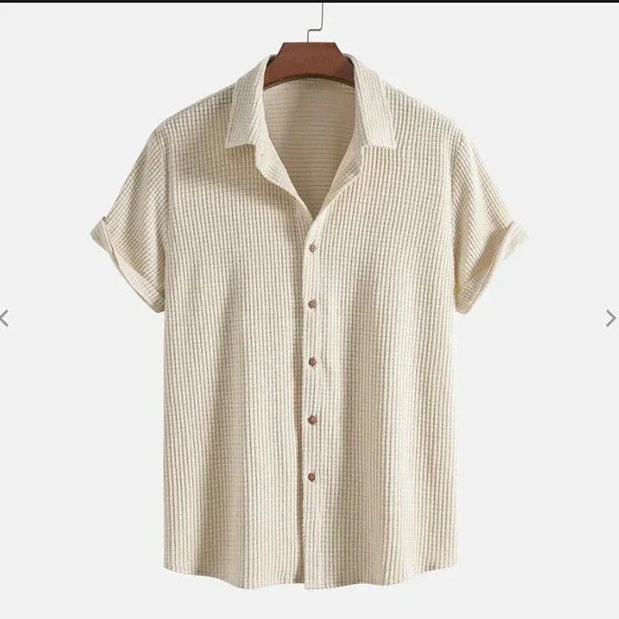 Lightweight Short Sleeve Button-Down - Shirt CAAYWORLD MEN