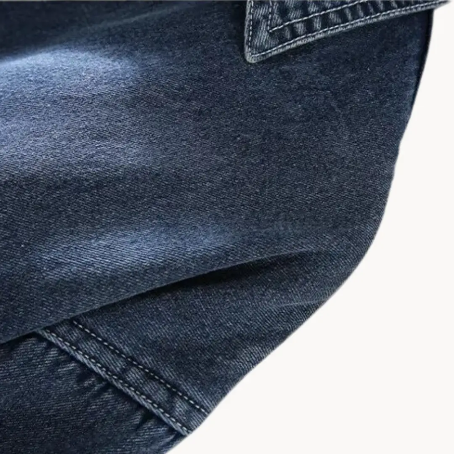 Lined Denim Button-Up - Shirt CAAYWORLD