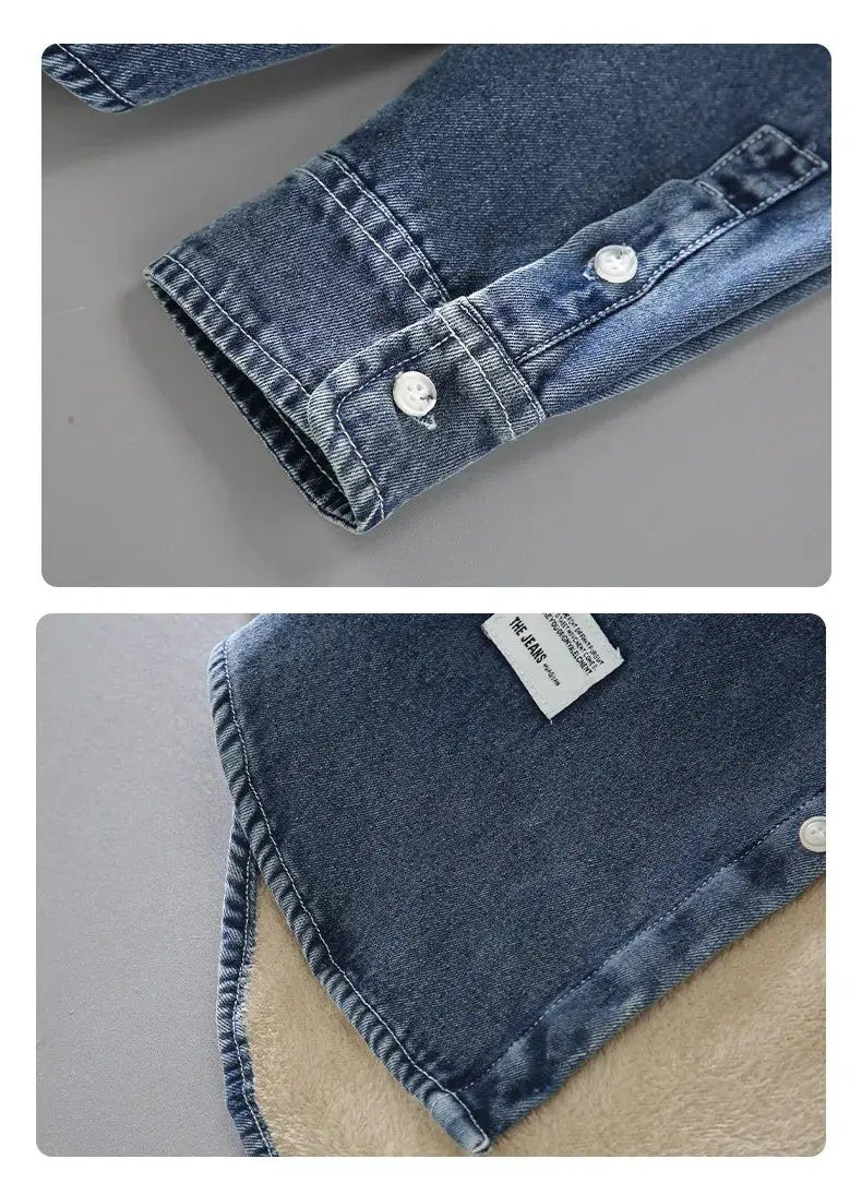 Lined Denim Button-Up - Shirt CAAYWORLD