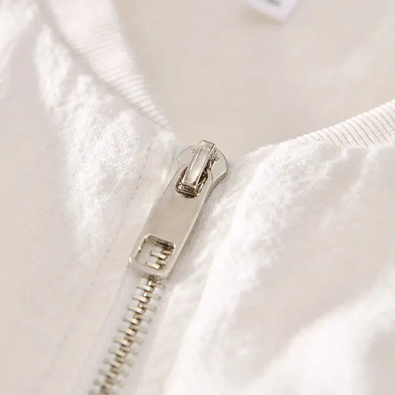 Linen-Blend Bomber - Bomber Jacket CAAYWORLD