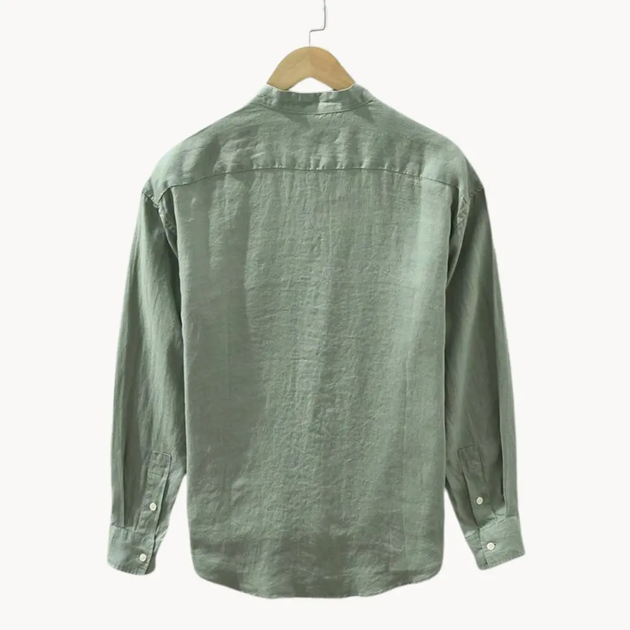 Linen Button-Front - Shirt CAAYWORLD