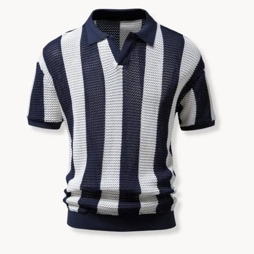 Linen-Cotton Blend - Polo Shirt CAAYWORLD