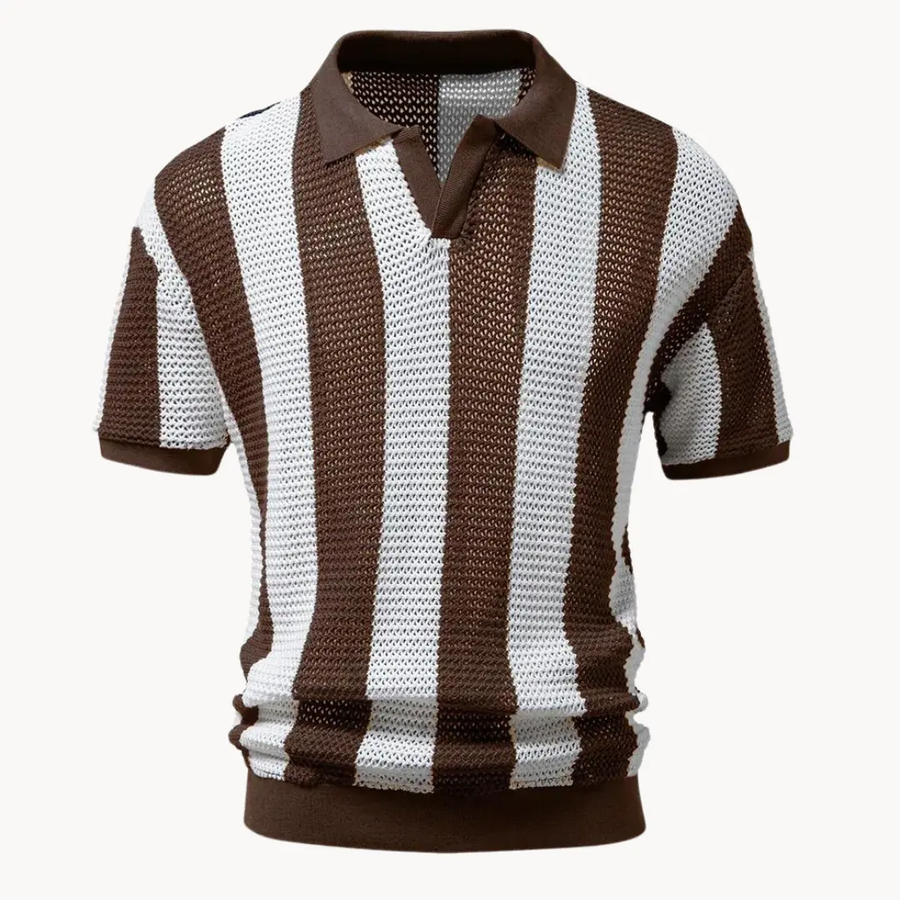 Linen-Cotton Blend - Polo Shirt CAAYWORLD