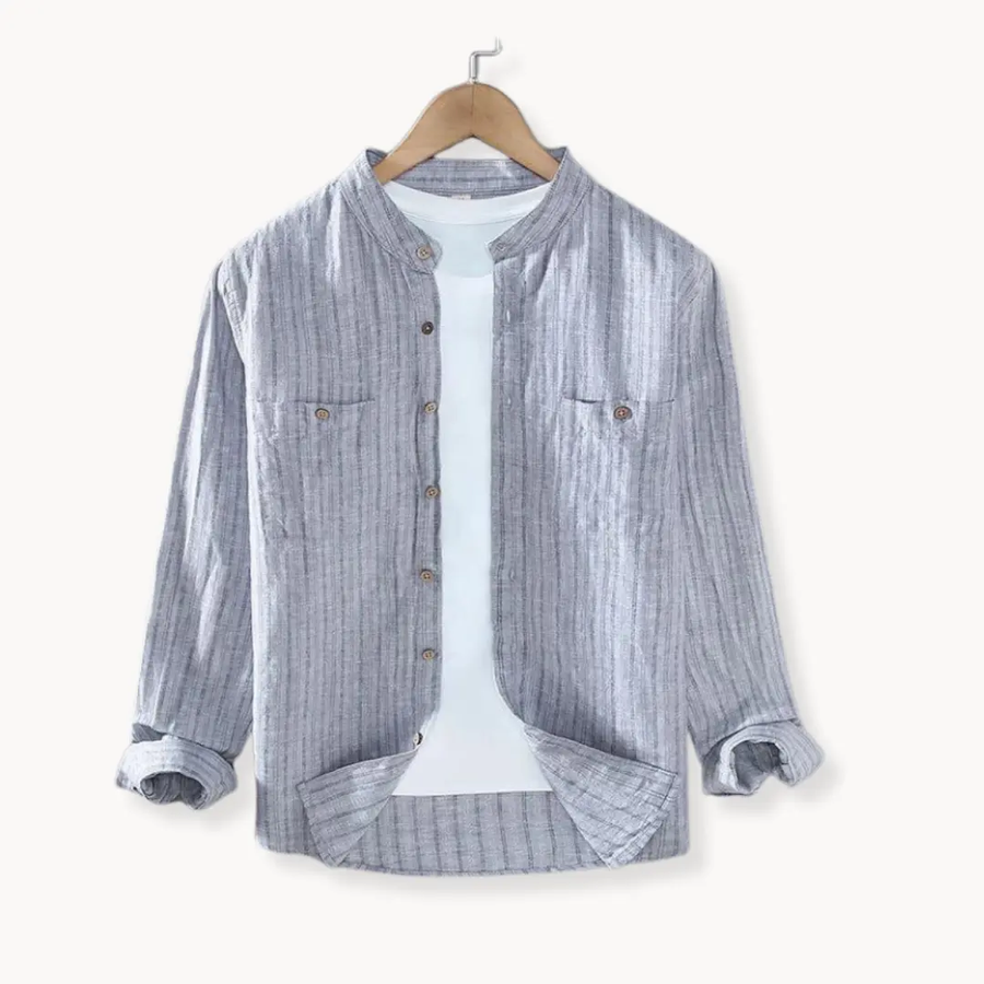 Linen Cotton Button-Down - Shirt CAAYWORLD