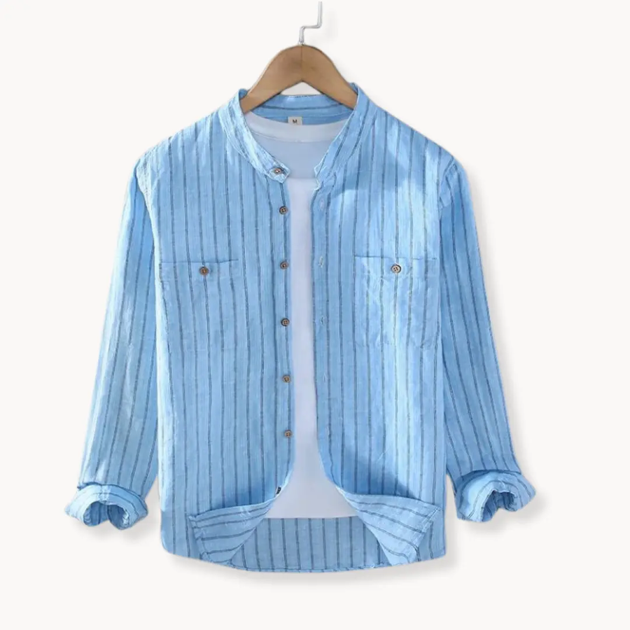 Linen Cotton Button-Down - Shirt CAAYWORLD