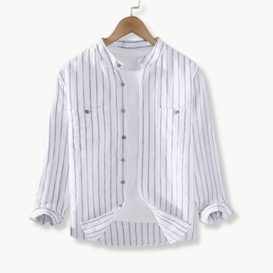 Linen Cotton Button-Down - Shirt CAAYWORLD