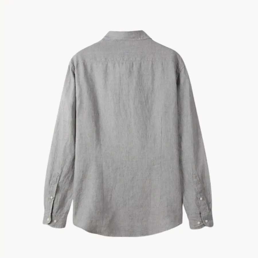 Linen-Cotton Spread Collar - Shirt CAAYWORLD