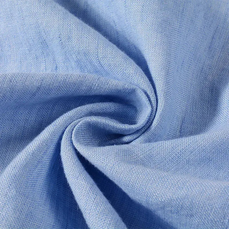 Linen-Cotton Spread Collar - Shirt CAAYWORLD