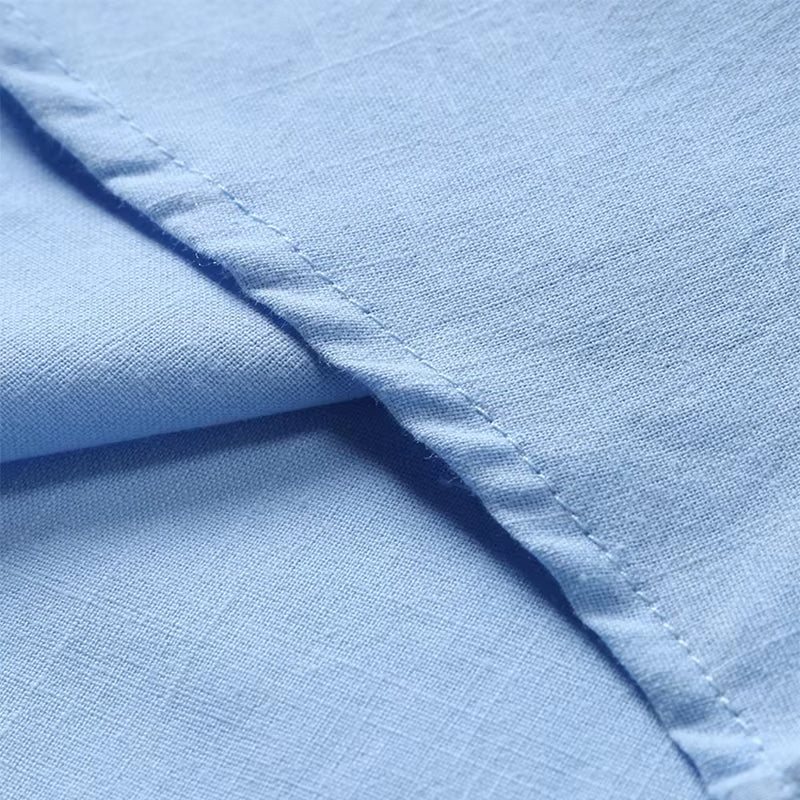 Linen Short Sleeve Polo - T-Shirt CAAYWORLD MEN