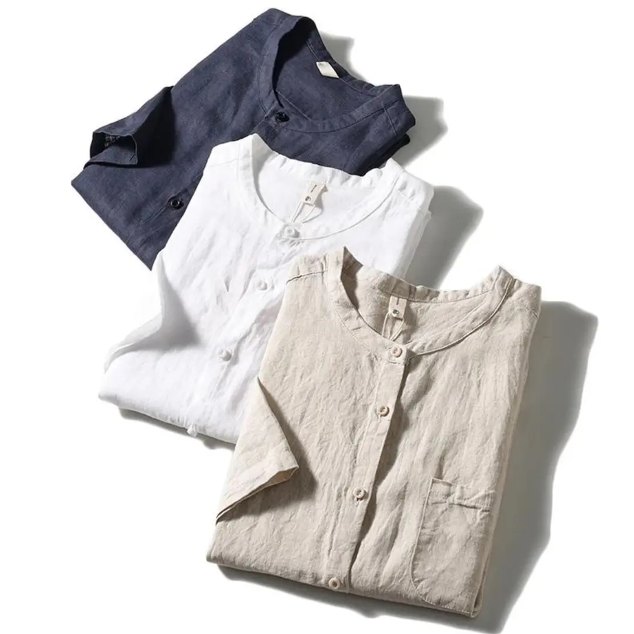 Linen Short Sleeve - Shirt CAAYWORLD