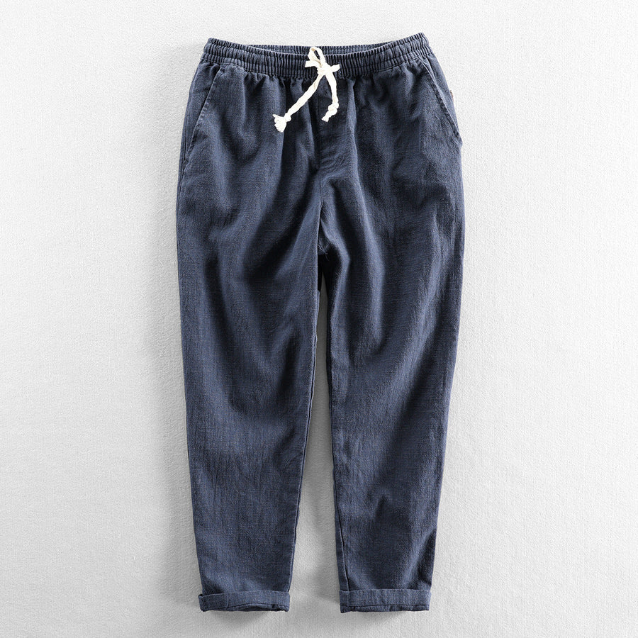 Linen Tailored Straight-Leg - Trousers CAAYWORLD MEN