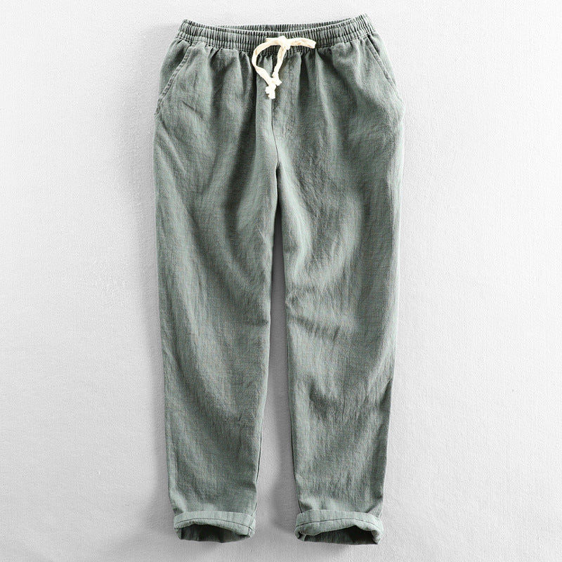 Linen Tailored Straight-Leg - Trousers CAAYWORLD MEN