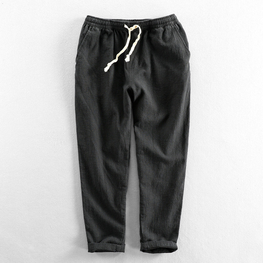Linen Tailored Straight-Leg - Trousers CAAYWORLD MEN
