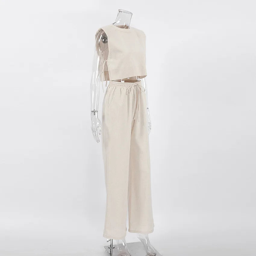 Linen Twin Set - Two-Piece Set CAAYWORLD