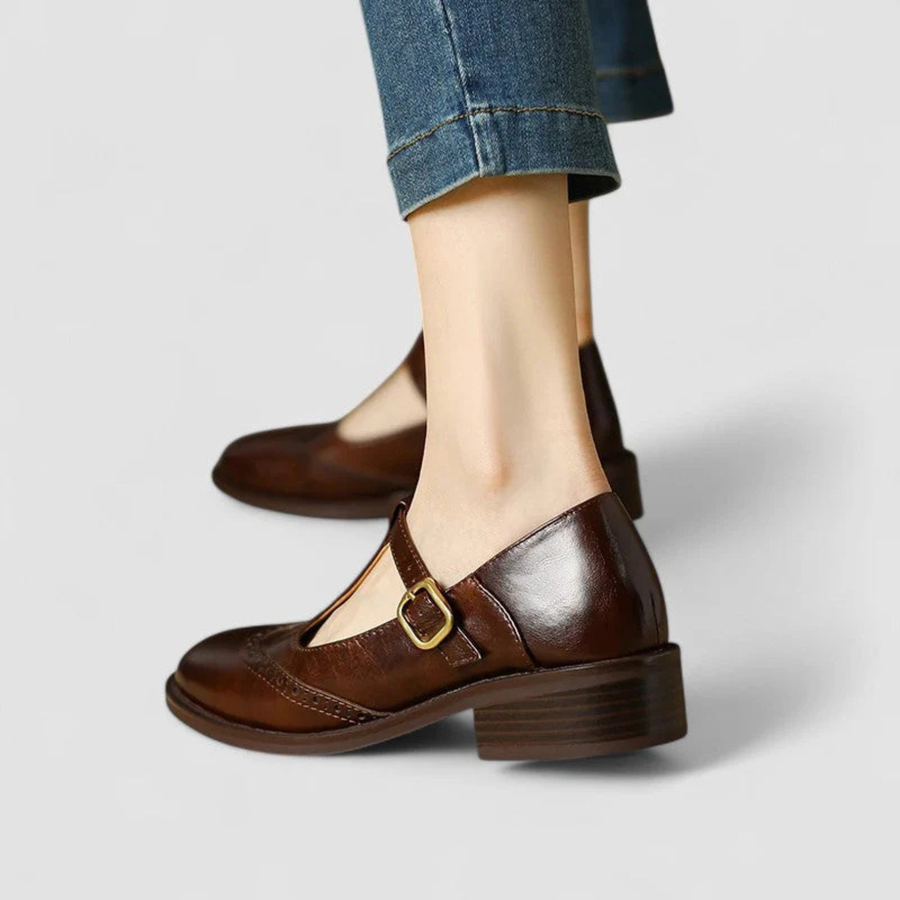 Livia - Classic Leather Sandals CAAYWORLD WOMEN