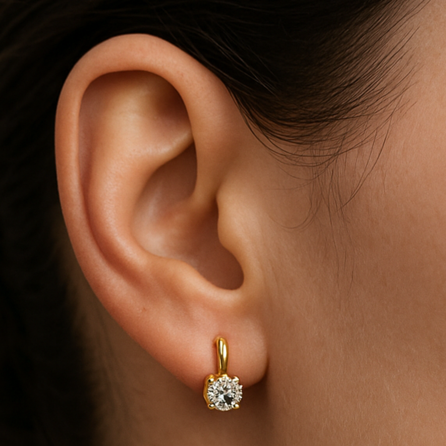 Lizette - Pure Mind Earrings Gold CAAYWORLD WOMEN