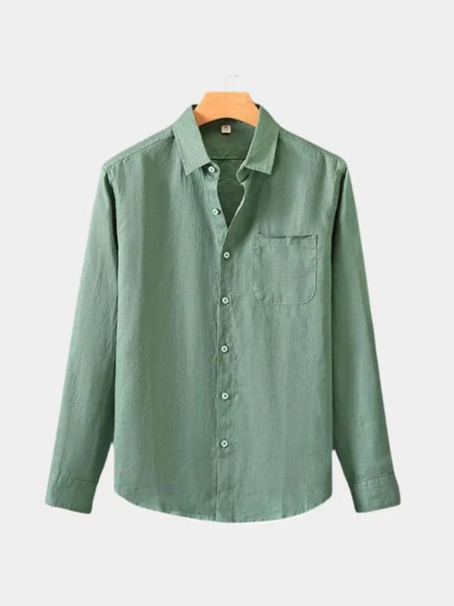 Long Sleeve Essential Linen Shirt - CAAYWORLD CAAYWORLD