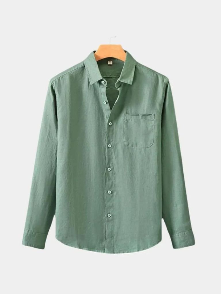 Long Sleeve Essential Linen Shirt - CAAYWORLD CAAYWORLD