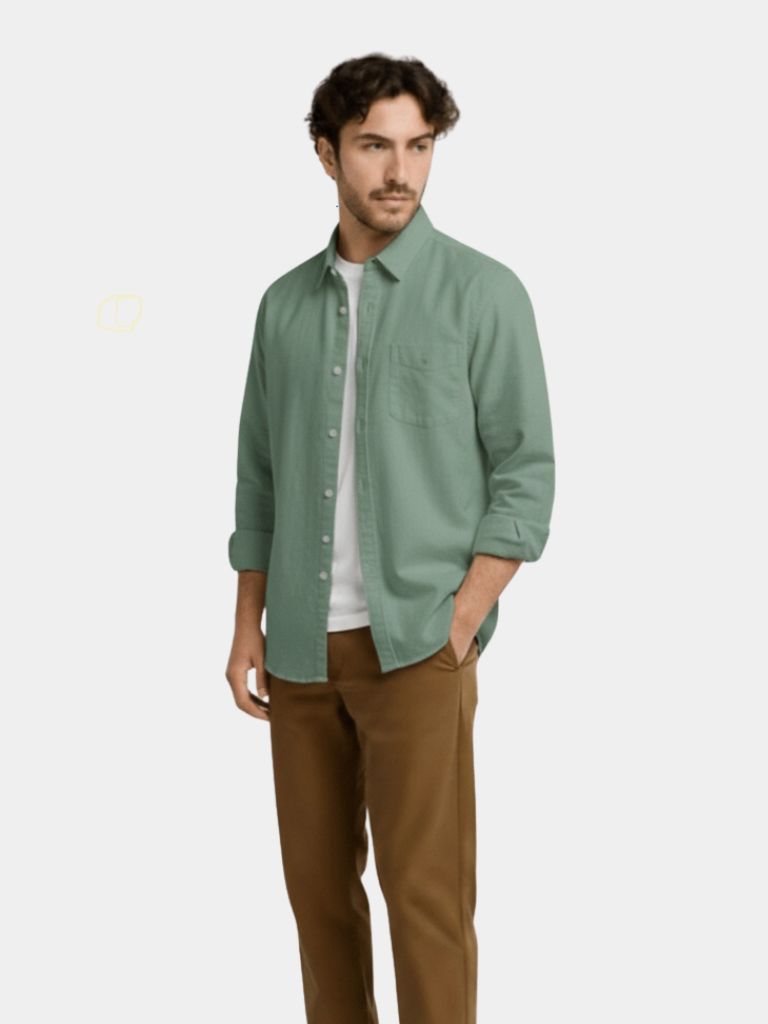 Long Sleeve Essential Linen Shirt - CAAYWORLD CAAYWORLD
