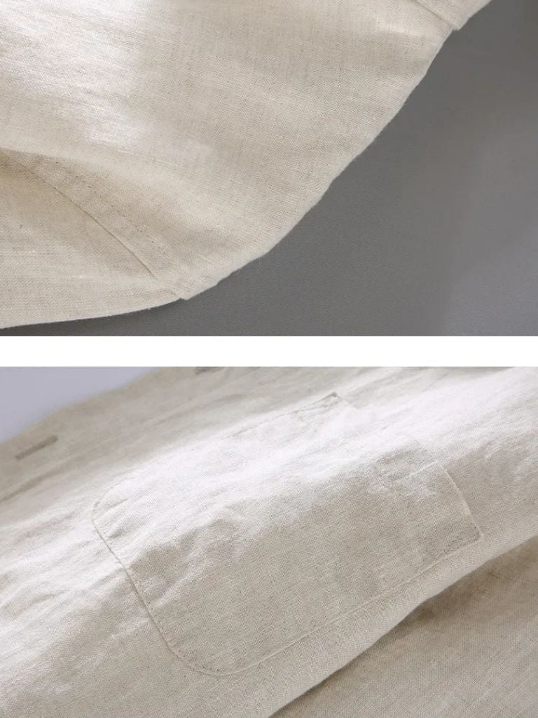 Long Sleeve Essential Linen Shirt - CAAYWORLD CAAYWORLD