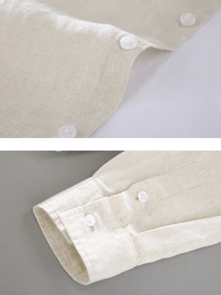 Long Sleeve Essential Linen Shirt - CAAYWORLD CAAYWORLD