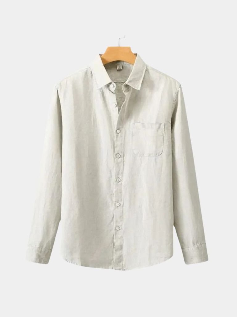 Long Sleeve Essential Linen Shirt - CAAYWORLD CAAYWORLD