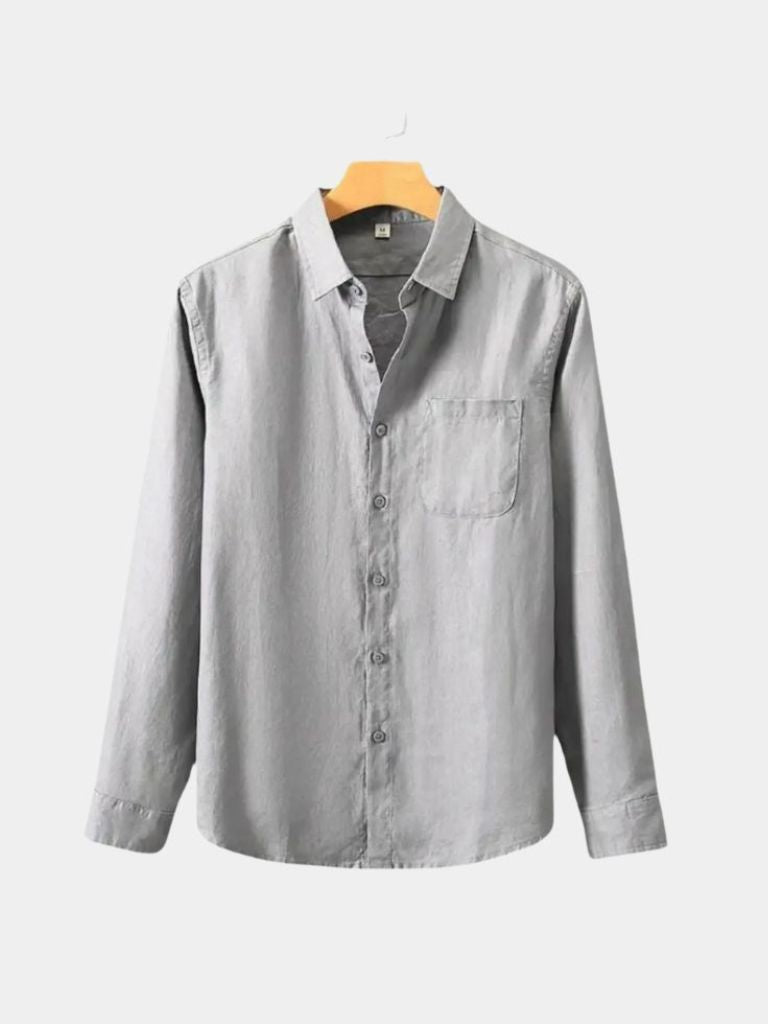 Long Sleeve Essential Linen Shirt - CAAYWORLD CAAYWORLD