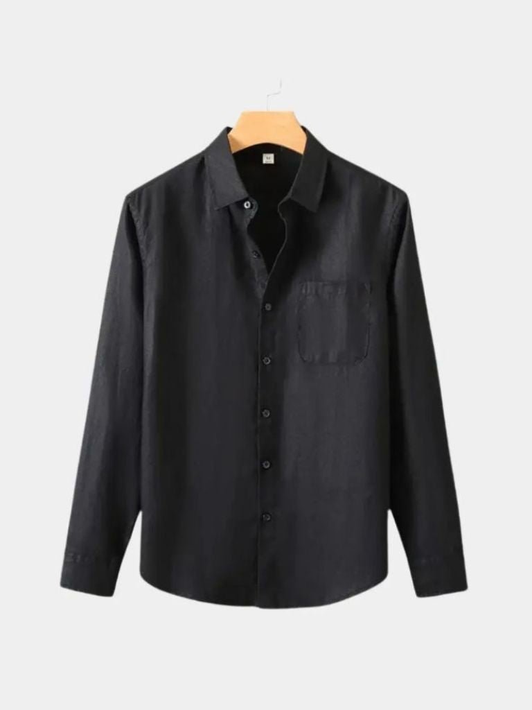 Long Sleeve Essential Linen Shirt - CAAYWORLD CAAYWORLD