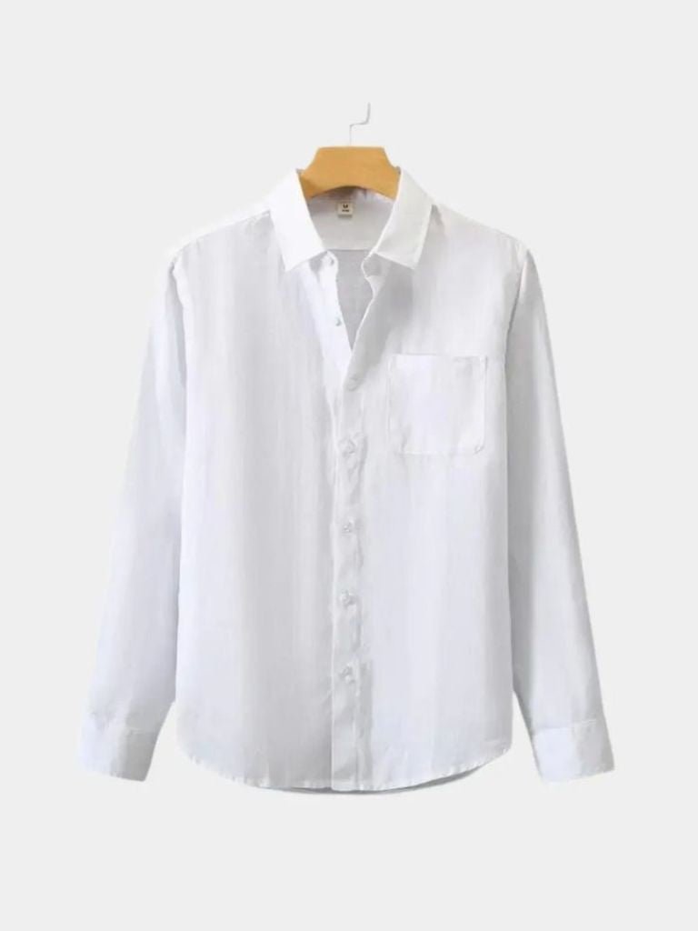 Long Sleeve Essential Linen Shirt - CAAYWORLD CAAYWORLD