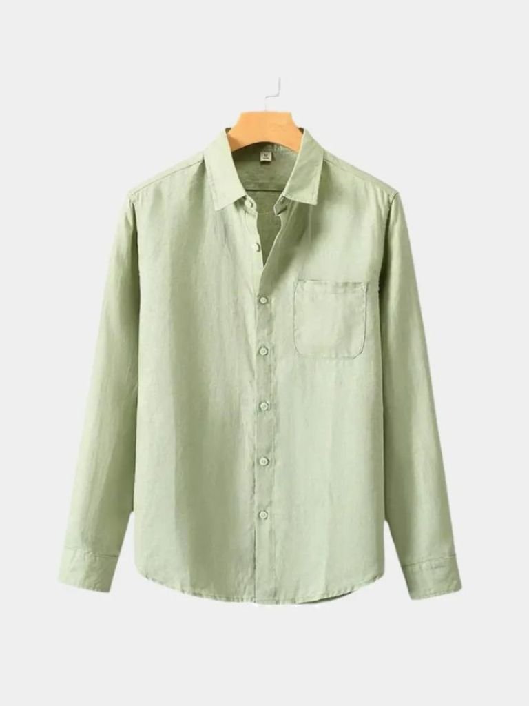 Long Sleeve Essential Linen Shirt - CAAYWORLD CAAYWORLD